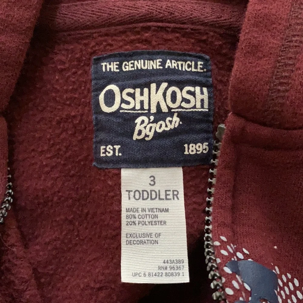 OshKosh Baseball Hoodie